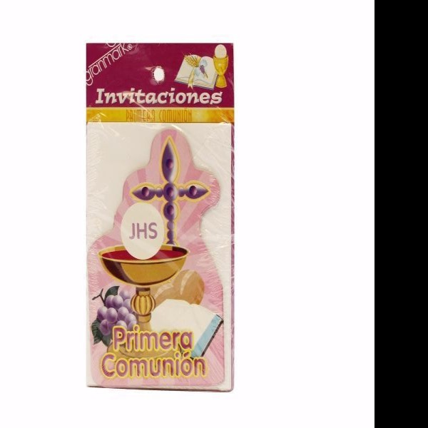 INVITACION CSUAJE 1ERA COMUNION GRANMARK CS. PAQUETE C6 PZAS